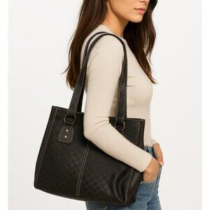 Nine & Company Women's Black Shoulder Bag Tote Small